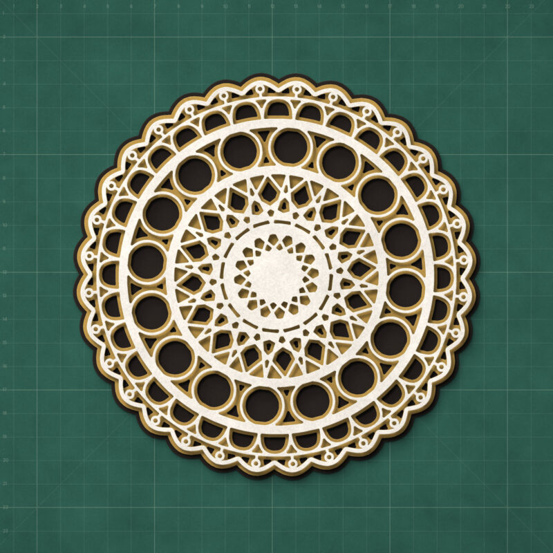 Star Lattice Layered Mandala
