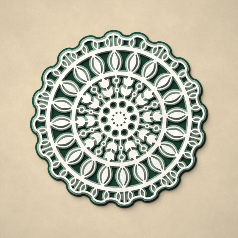 Botanical Wreath Layered Mandala
