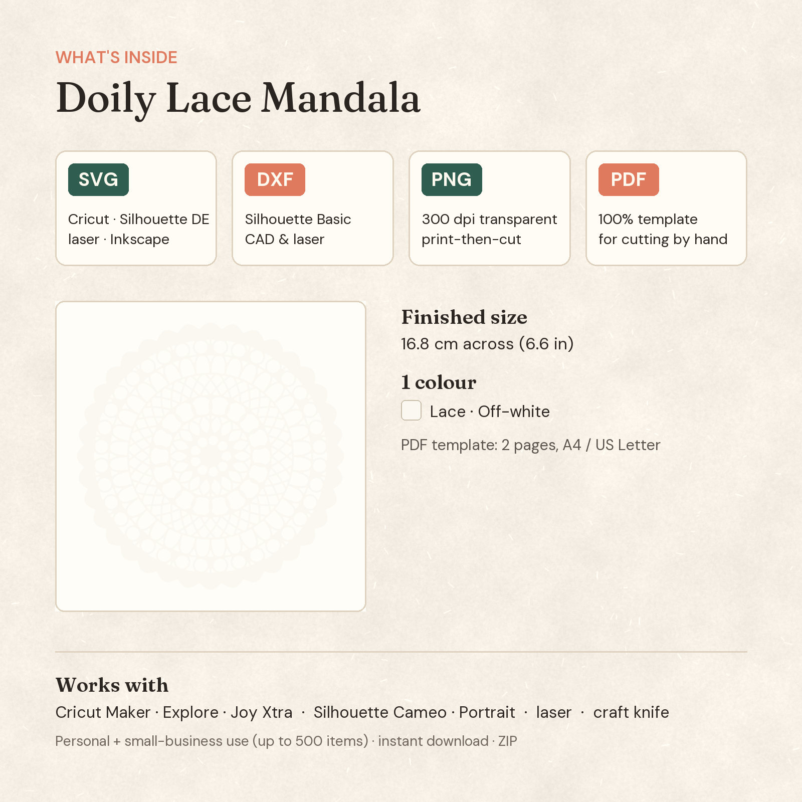 Doily Lace Mandala — 2