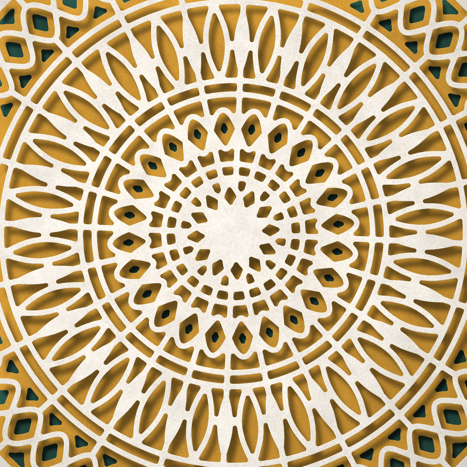 Sun and Waves Layered Mandala — 3