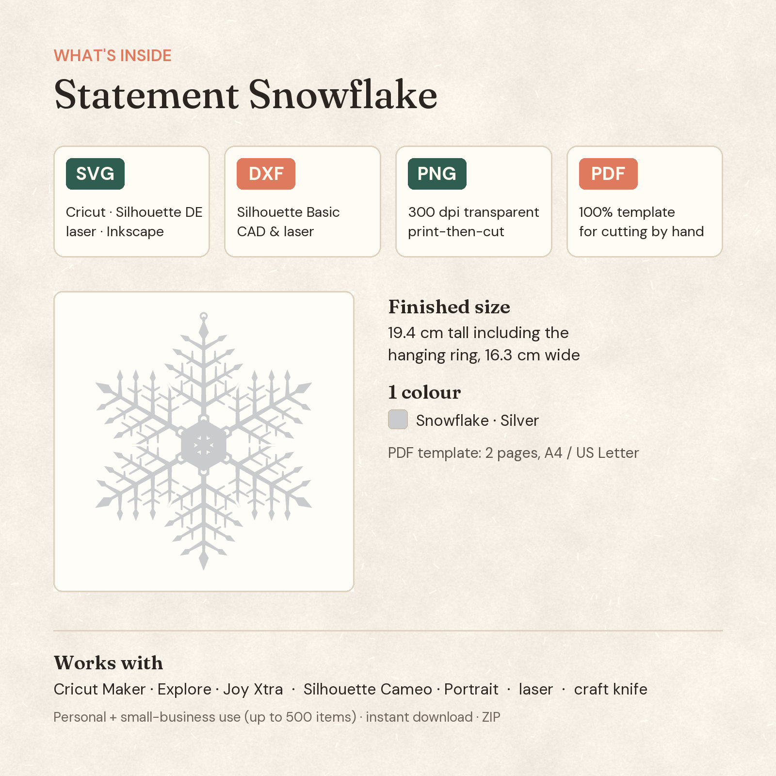 Statement Snowflake — 2