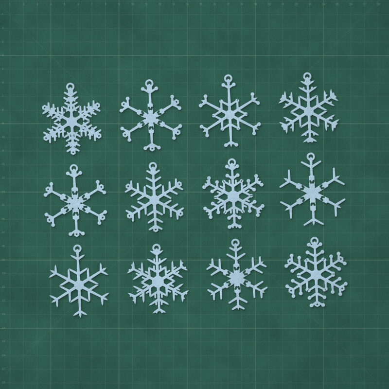 Mini Snowflake Garland Set