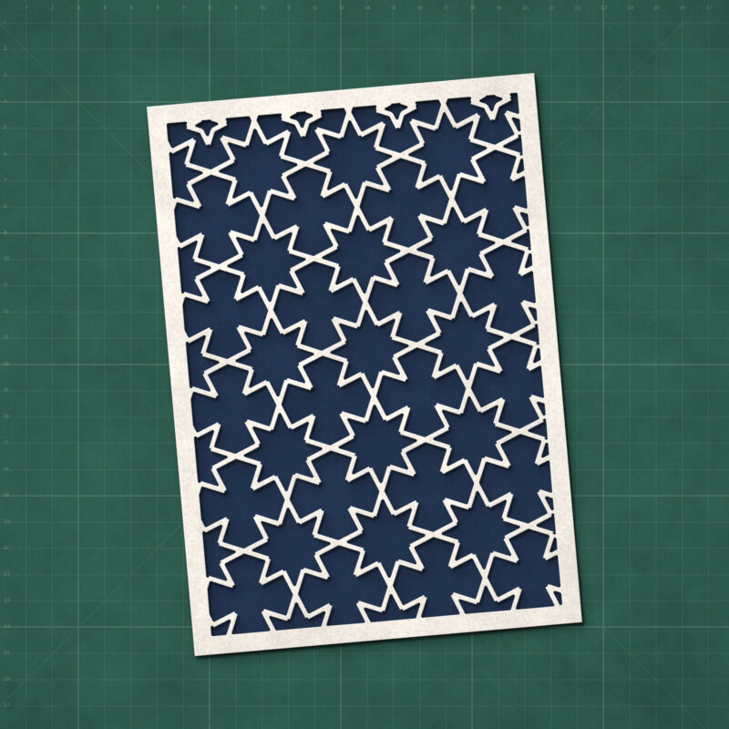 Eight-Point Star Lattice Panel