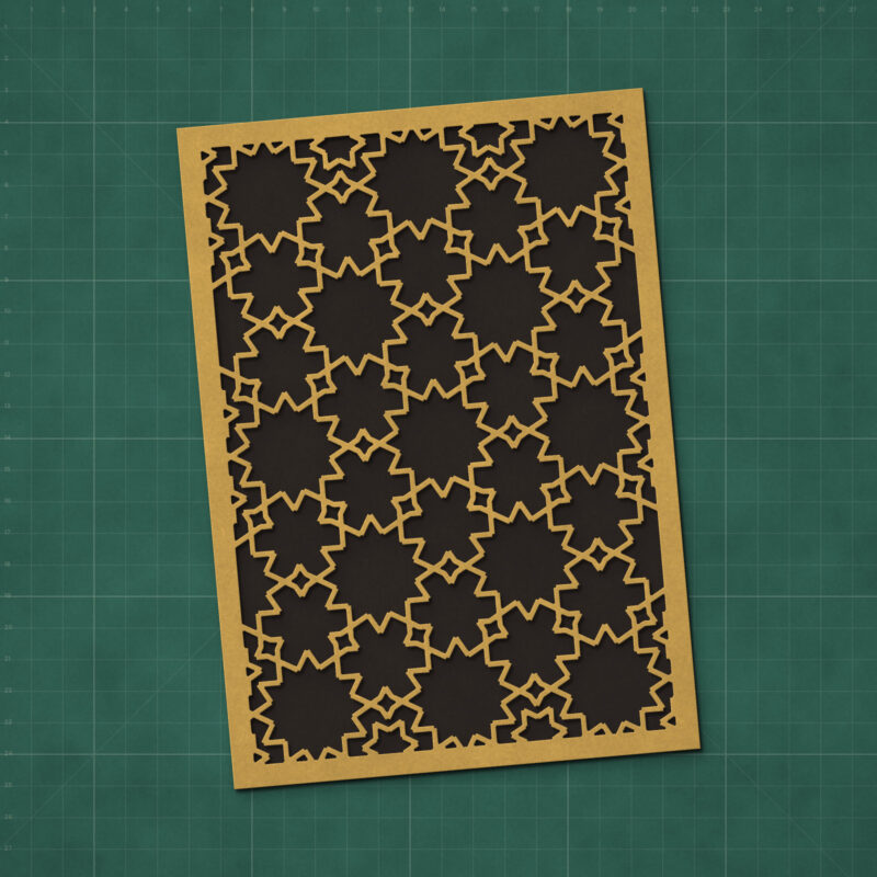 Twelve-Point Rosette Lattice Panel
