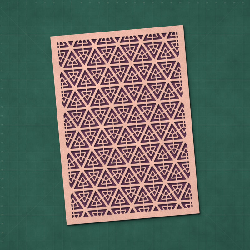 Kumiko Triangle Lattice Panel