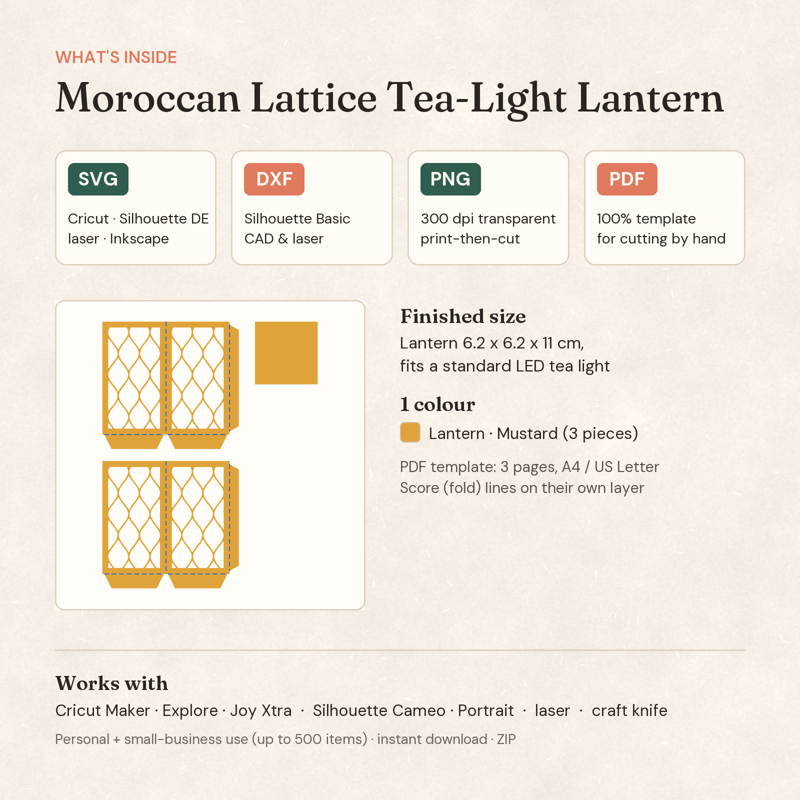 Moroccan Lattice Tea-Light Lantern — 2