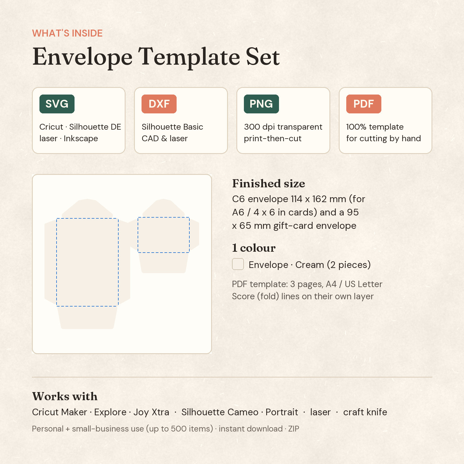 Envelope Template Set — 2