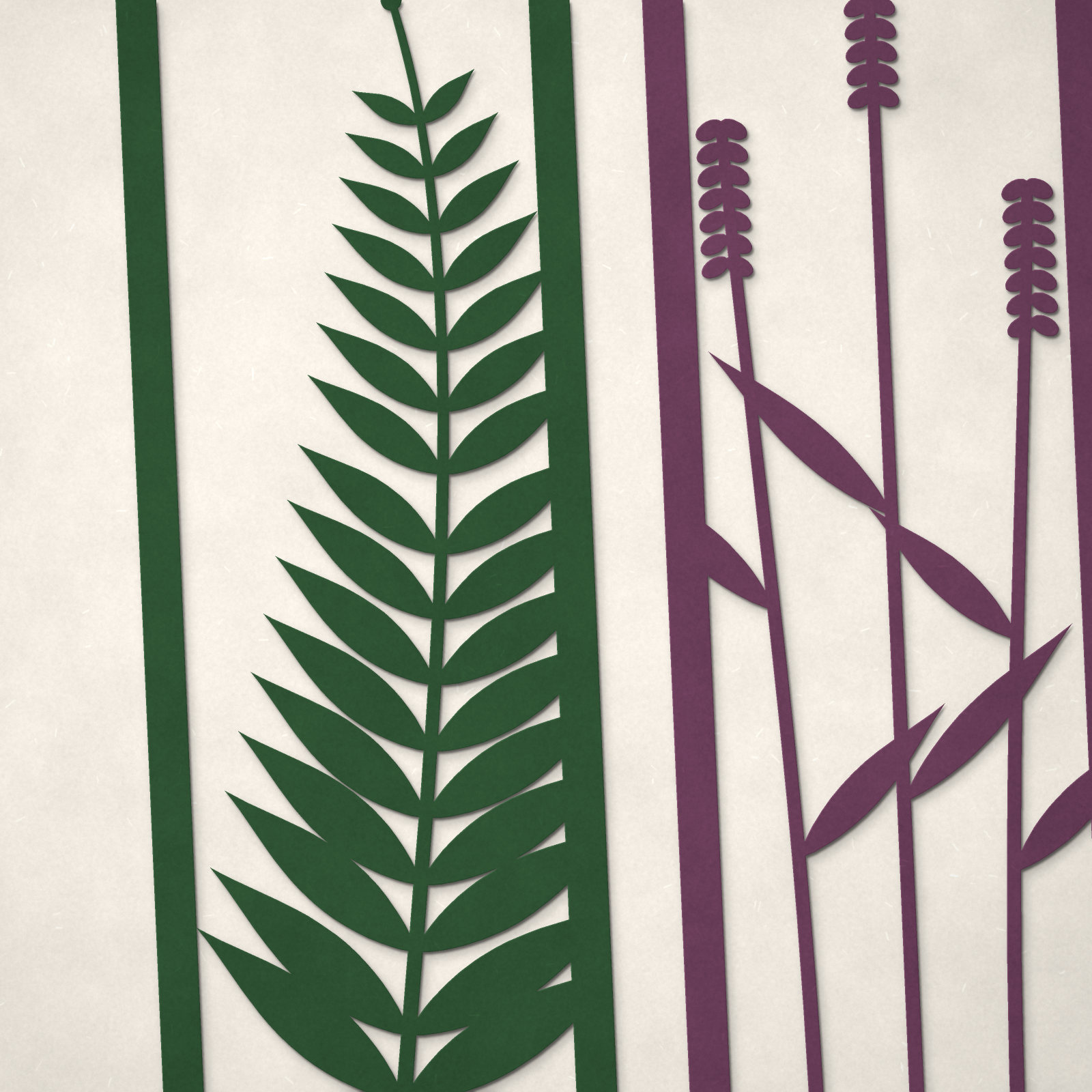 Botanical Papercut Bookmarks — 3