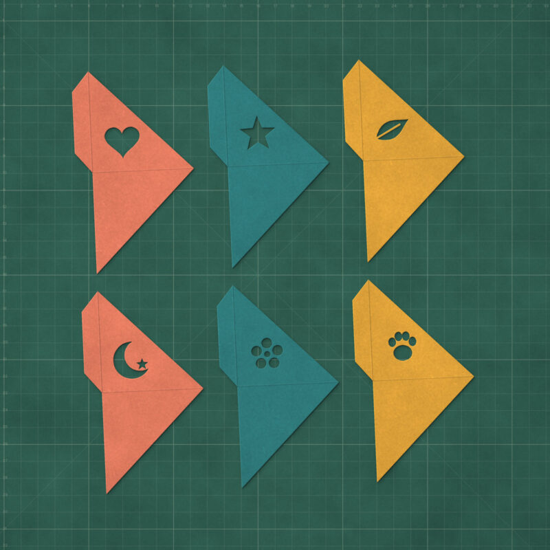 Corner Bookmark Set