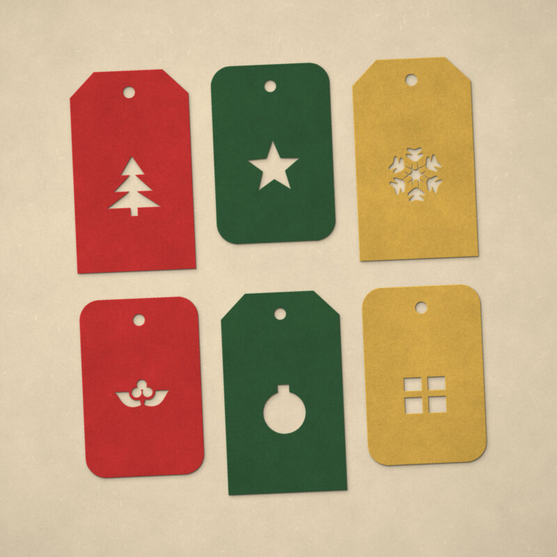 Christmas Cut-Out Gift Tags