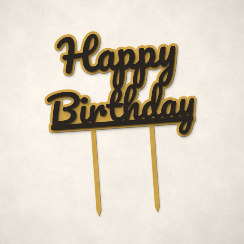 Happy Birthday Cake Topper