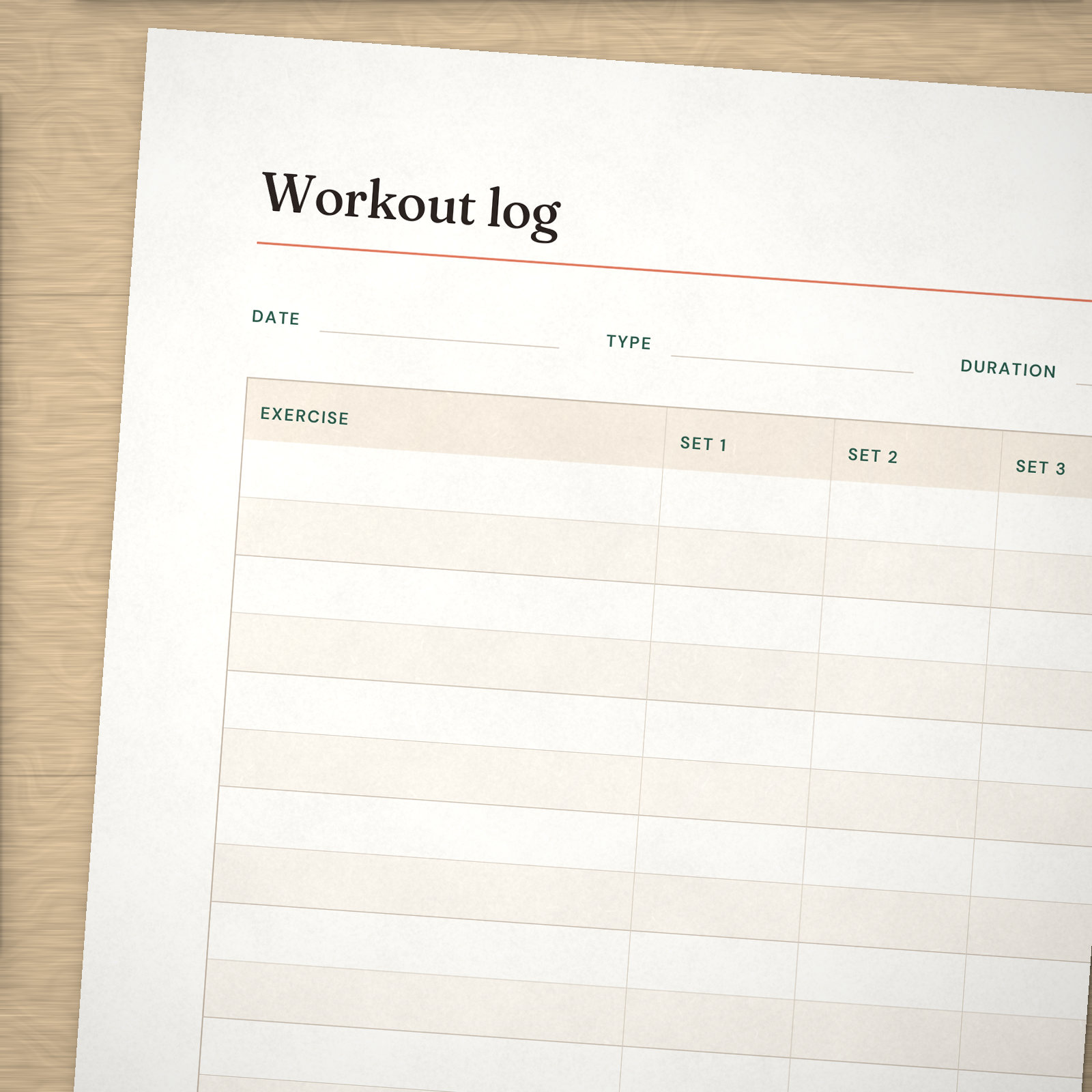 Fitness Log — 3