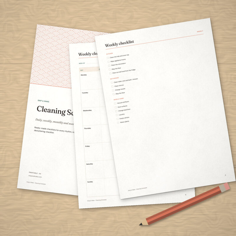 Cleaning Schedule
