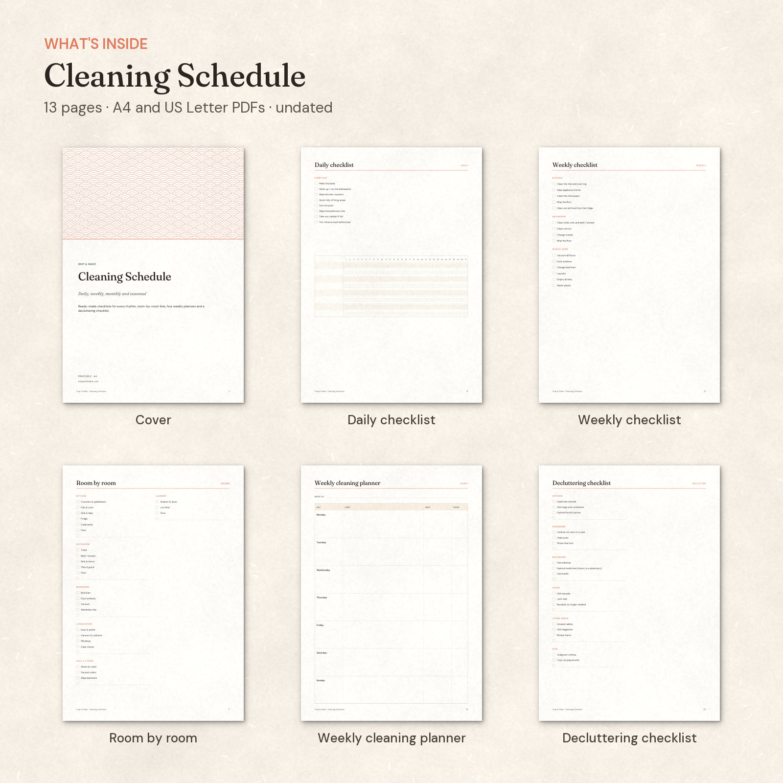 Cleaning Schedule — 2