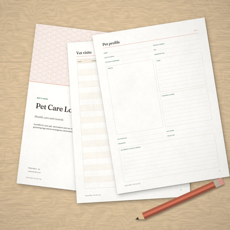 Pet Care Log