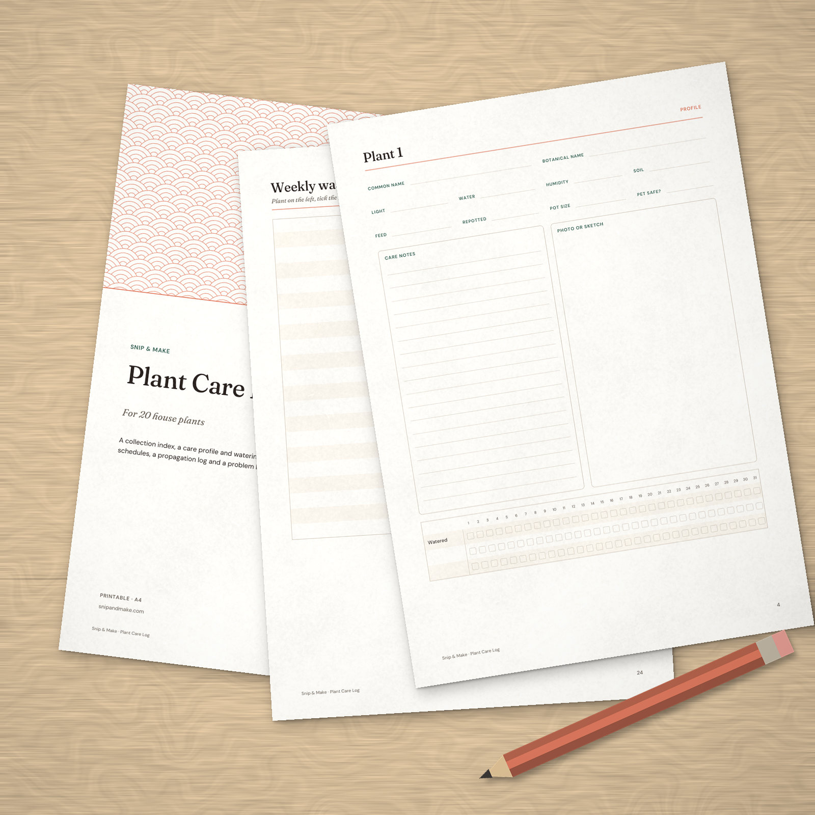 Plant Care Log