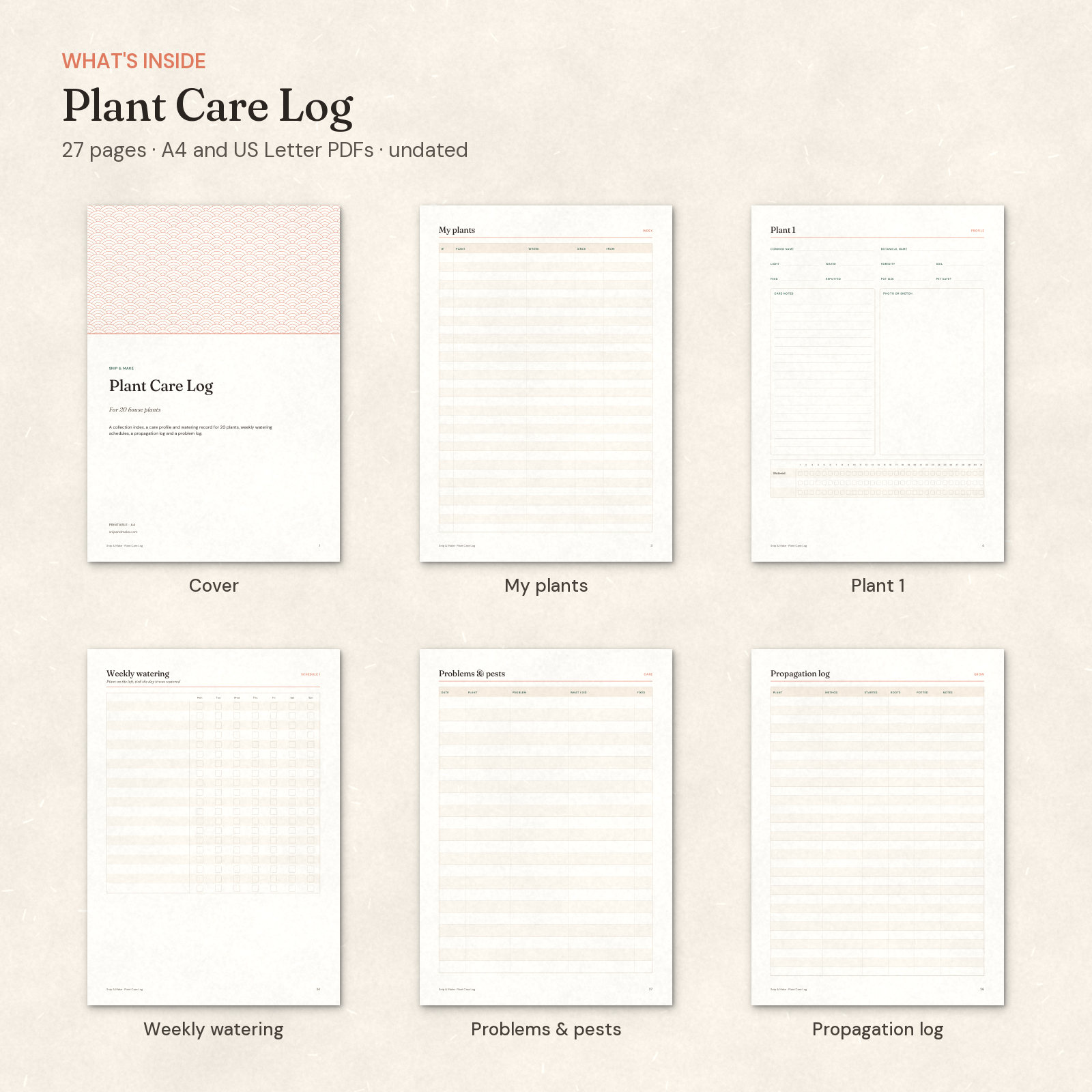 Plant Care Log — 2