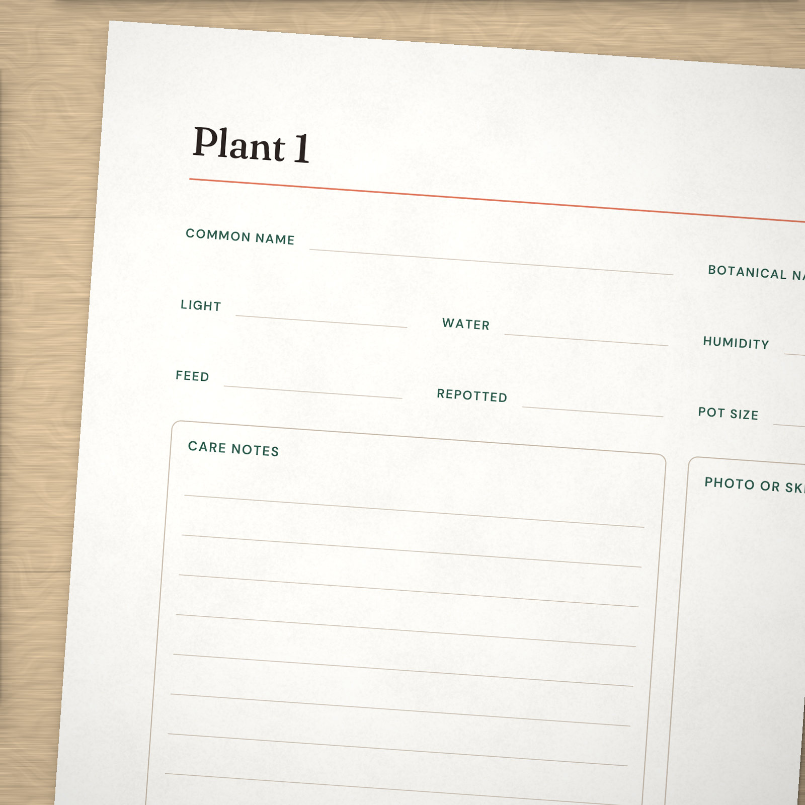 Plant Care Log — 3