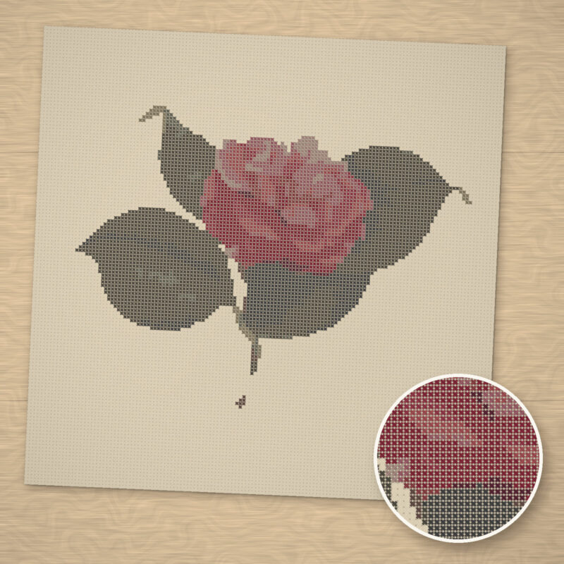 Camellia No. 171 Cross-Stitch Pattern