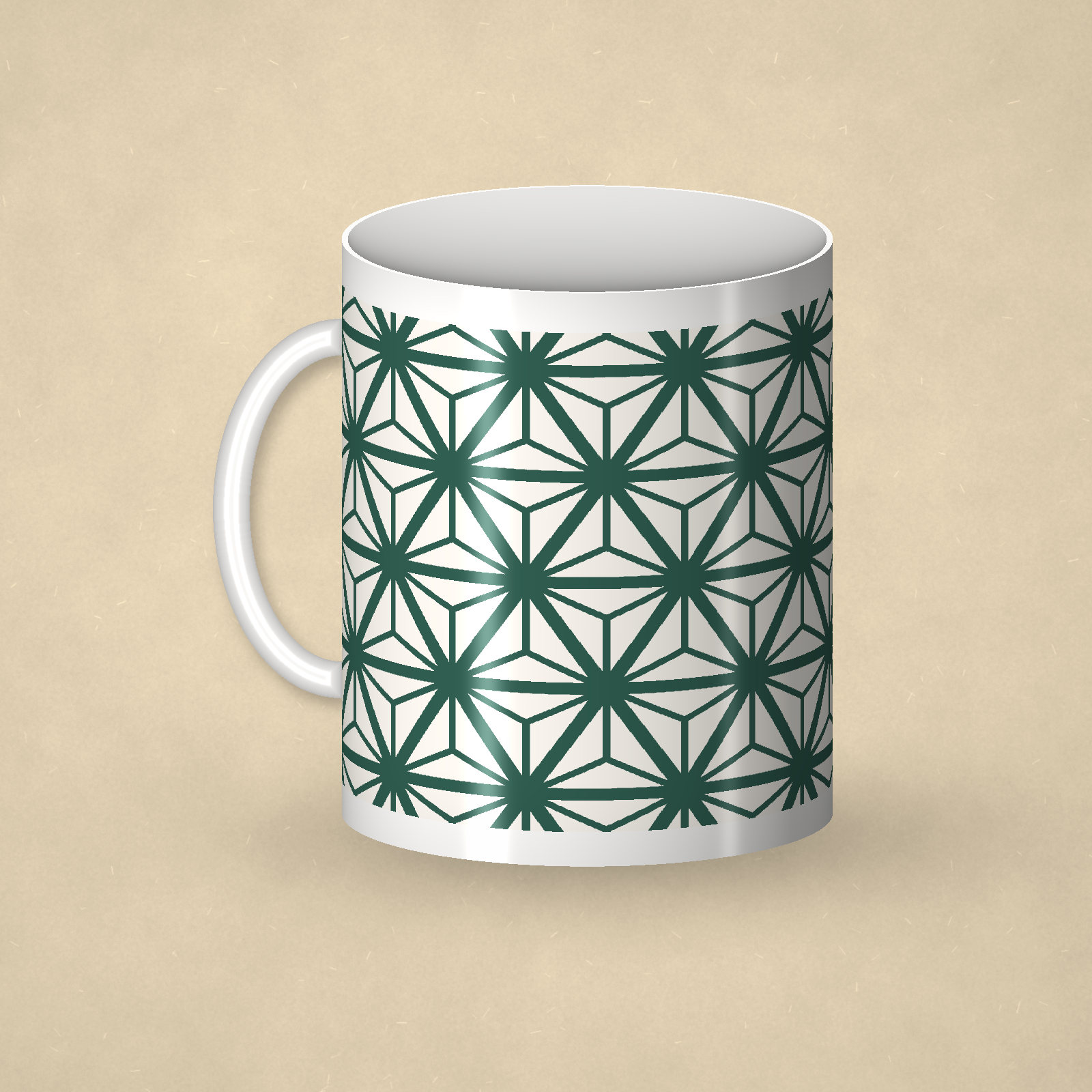 Asanoha Hemp Leaf Mug — 2