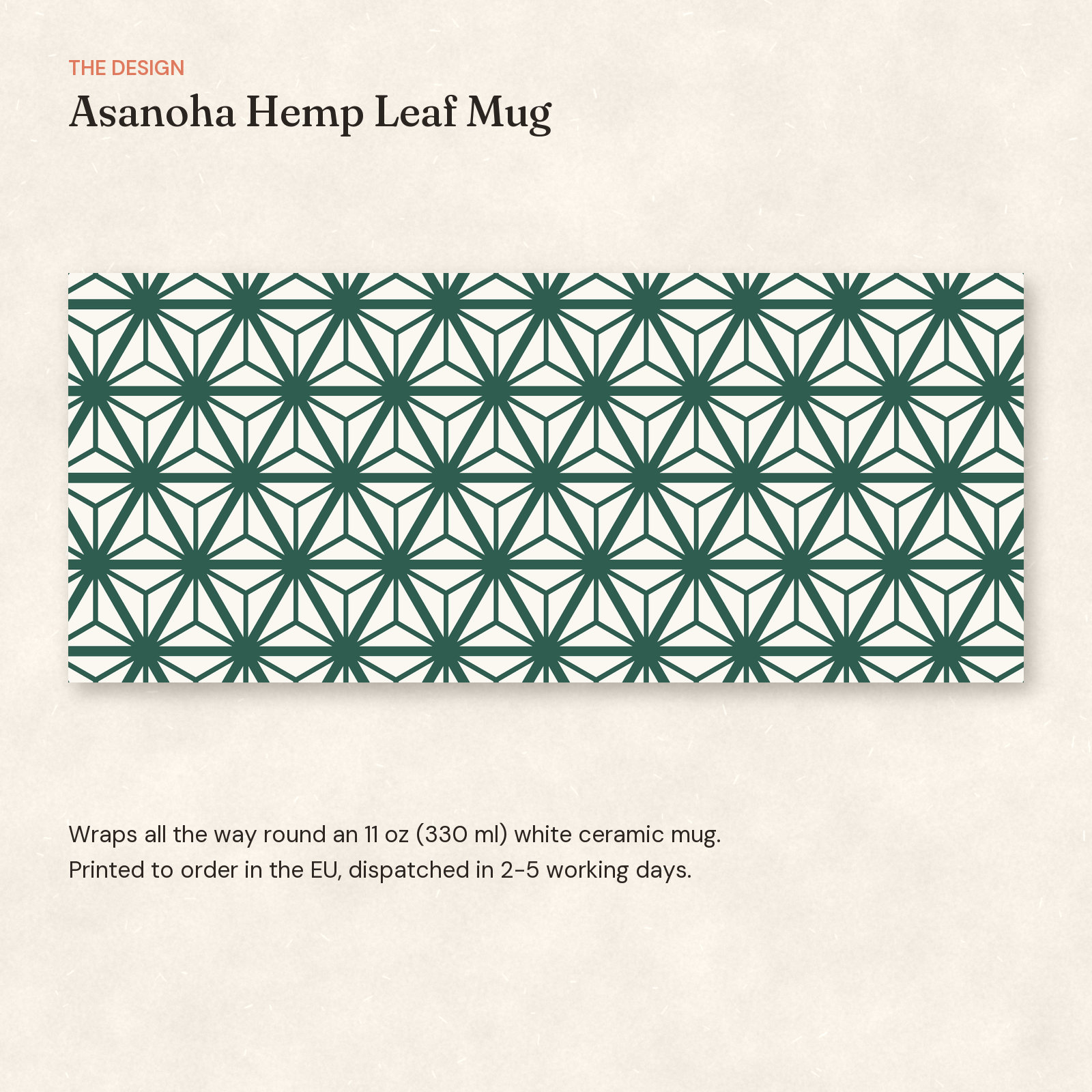 Asanoha Hemp Leaf Mug — 3
