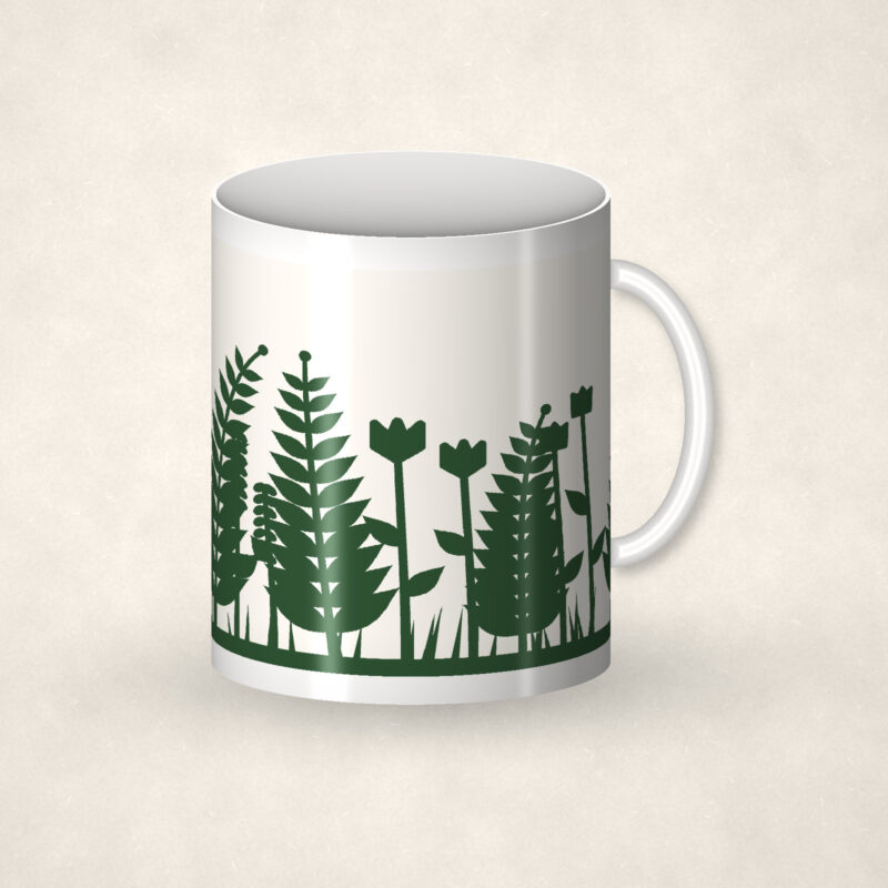 Fern and Wildflower Mug