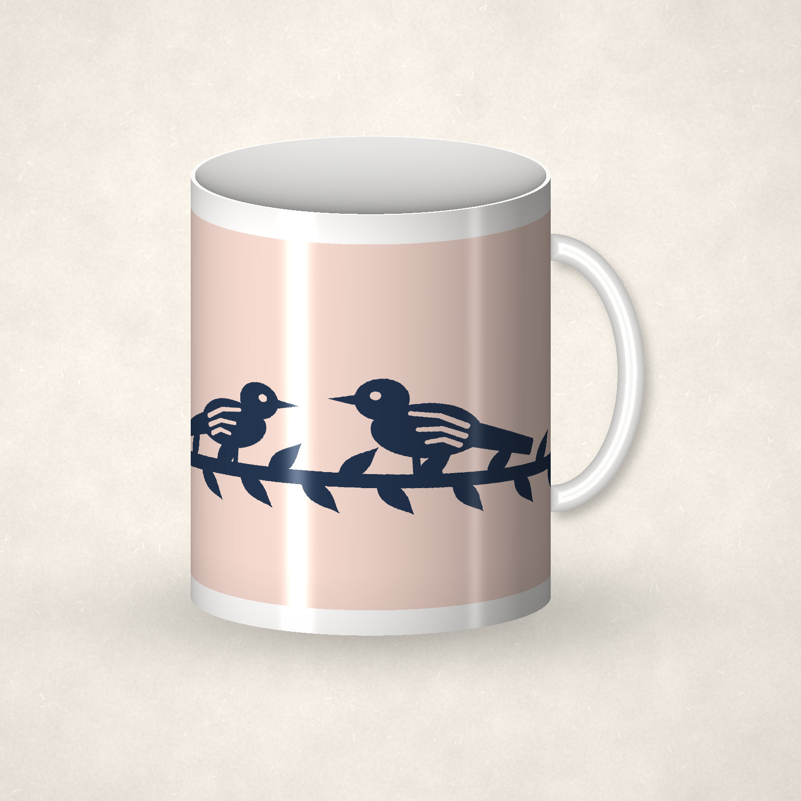 Folk Birds Mug