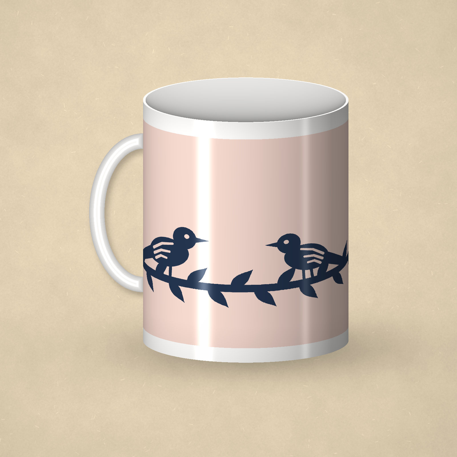 Folk Birds Mug — 2