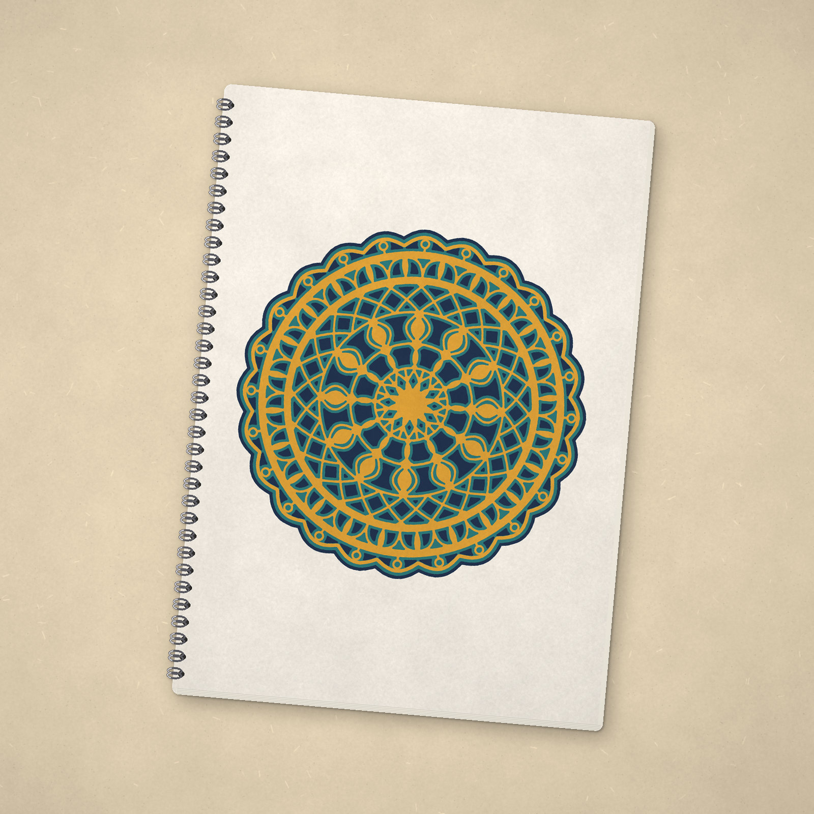 Sunburst Mandala Notebook