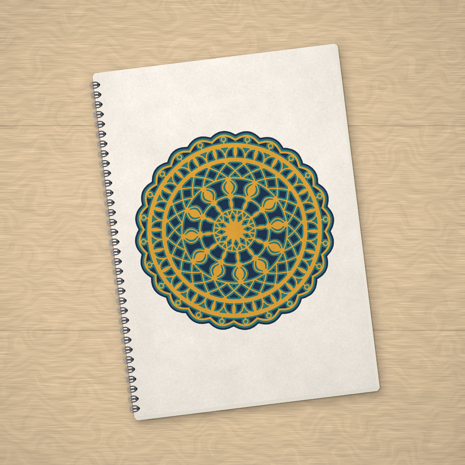 Sunburst Mandala Notebook