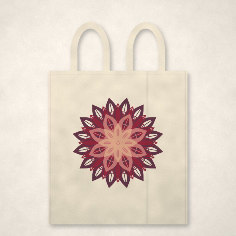 Lotus Mandala Tote Bag