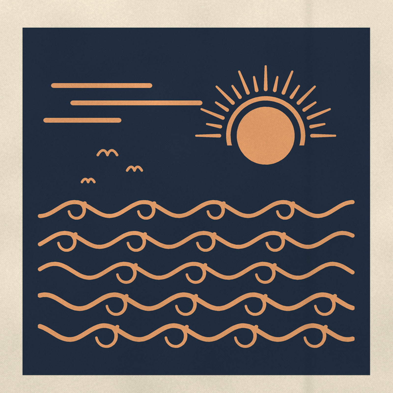 Waves at Sunrise Tote Bag — 2
