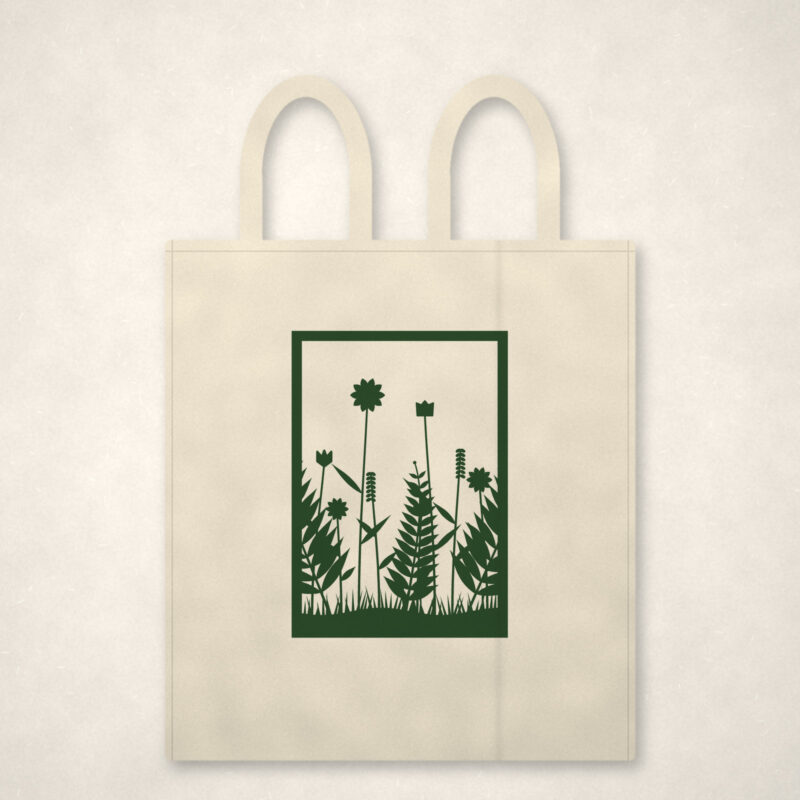 Fern and Wildflower Tote Bag