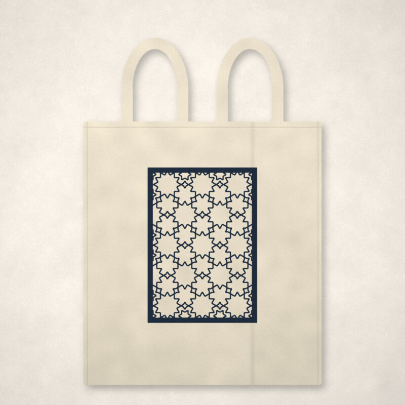 Twelve-Point Rosette Tote Bag